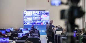 Το Κέντρο Τύπου στο Ζάππειο