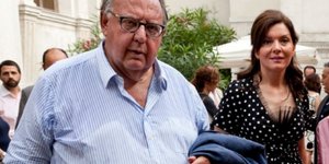O Θεόδωρος Πάγκαλος με την τελευταία του σύζυγο Χριστίνα Χριστοφάκη