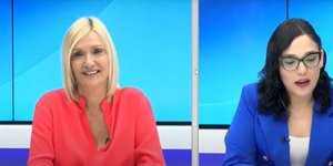 Παρουσιάστρια και η αντιδήμαρχος τουρισμού Θεσσαλονίκης