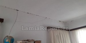 Ζημιές από τον σεισμό στην Αταλάντη