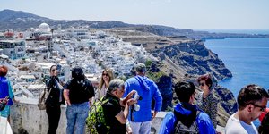 σελφι στη Σαντορινη
