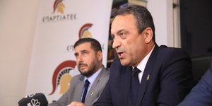 Ο Βασίλης Στίγκας των Σπαρτιατών