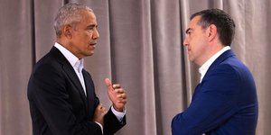 Ο Αλέξης Τσίπρας με τον Μπαράκ Ομπάμα