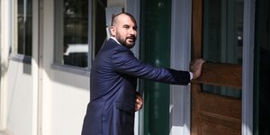 Ο Δημήτρης Τζανακόπουλος στην Κουμουνδούρου