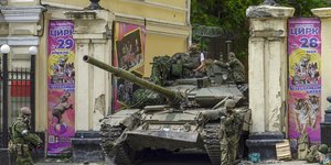 Τανκ της Wagner στην πόλη Ροστόφ της Ρωσίας