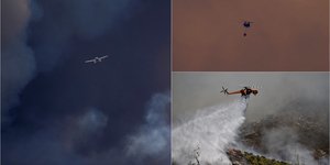 Μάχη με τις φλόγες δίνουν οι χειριστές των εναέριων μέσων
