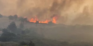 Ρόδος μεγάλη αναζωπύρωση της φωτιάς στο Ασκληπιείο