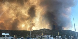 Φωτιά στην Εθνική Οδό