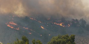 Φωτιά στη Ρόδο / Φωτογραφία: EUROKINISSI