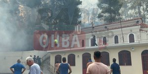 Φωτιά στη Θήβα / Φωτογραφία: Radiothiva.gr