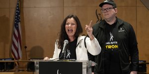 Η πρόεδρος του συνδικάτου ηθοποιών Sag-Aftra του Χόλιγουντ, Φραν Ντρέσερ