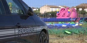 To φουσκωτό που παρέσυρε άνεμος σε υδάτινο πάρκο στη νότια Γαλλία