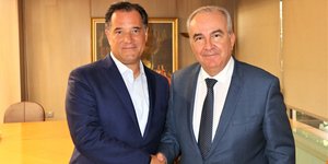 Συνάντηση Άδωνι Γεωργιάδη με Νίκο Παπαθανάση