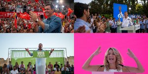 Oι πρωταγωνιστές των αυριανών εκλογών στην Ισπανία