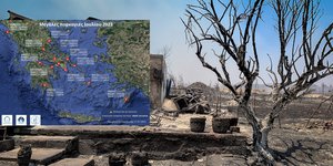 434120 στρέμματα κάηκαν στη χώρα με τις πυρκαγιές του Ιουλίου, σύμφωνα με το Beyond του Εθνικού Αστεροσκοπείου Αθηνών 