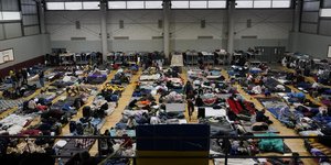 Πρόσφυγες από την Ουκρανία σε κλειστό χώρο
