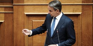 Ο Κυριάκος Μητσοτάκης στις προγραμματικές δηλώσεις