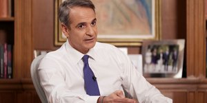 Ο Κυριάκος Μητσοτάκης στη συνέντευξη που παραχώρησε στην Σ. Κοσιώνη και τον Π. Τσίμα για τον ΣΚΑΪ