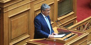 Ο Δημήτρης Νατσιός, πρόεδρος του κόμματος «Νίκη»