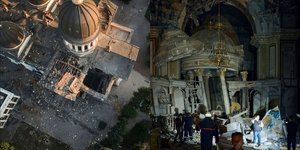 Από τις ρωσικές επιθέσεις υπέστη καταστροφές ο καθεδρικός ναός της Οδησσού