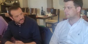 Ο Νίκος Παππάς με τον Αγγελο Τόλκα