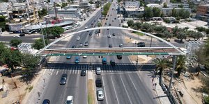 Η νέα πεζογέφυρα στο Παλατάκι Χαϊδαρίου