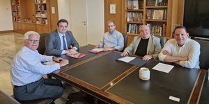 Συνάντηση του Κυριάκου Πιερρακάκη με το προεδρείο της Συνόδου των Πρυτάνεων
