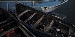 Πλοιάριο που χρησιμοποίησαν μετανάστες 