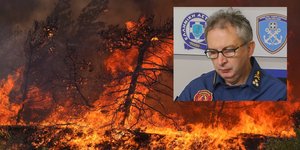 Ο αρχηγός του Πυροσβεστικού Σώματος, Γιώργος Πουρνάρας