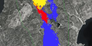 Η πυρκαγιά στη Ρόδο από την φωτογραφία δορυφόρου του Copernicus 
