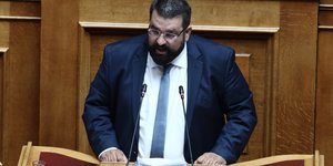 Ο βουλευτής των «Σπαρτιατών» Αθανάσιος Χαλκιάς