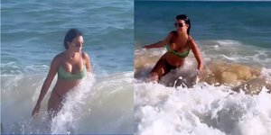 Η τούμπα της Χεορχίνα Ροντρίγκες στη θάλασσα