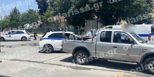 Τροχαίο Λάρισα παράσυρση