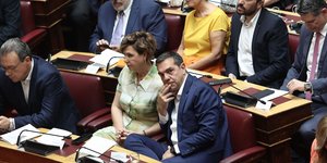 Ο Αλέξης Τσίπρας στην ορκωμοσία της νέας Βουλής 