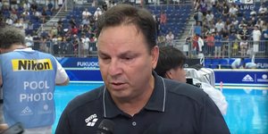 Ο προπονητής της εθνικής πόλο ανδρών, Θοδωρής Βλάχος / Screenshot, ΕΡΤ