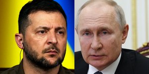 Βολοντιμίρ Ζελένσκι και Βλαντιμίρ Πούτιν 