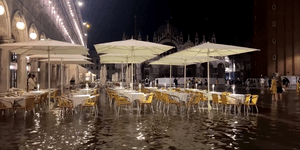 Βενετία παλίρροια Βασιλική Αγίου Μάρκου