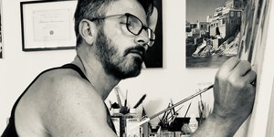  Αντώνιος Ασπρόμουργος ζωγραφιζει 