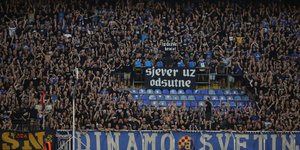 Κενά καθίσματα από τους Κροάτες της Ντιναμό Ζάγκρεμπ