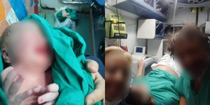 Τι είπε η γυναίκα που γέννησε στο ΕΚΑΒ κατά την διάρκεια εκκένωσης του Νοσοκομείου Αλεξανδρούπολης