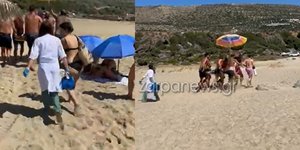 Άνδρας κινδύνεψε να πνιγεί στα Φαλάσαρνα -Καρέ καρέ η επιχείρηση διάσωσής του