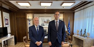 Ο Γιώργος Φλωρίδης με τον Ιβάν Μαλένιτσα