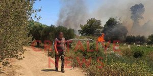 Φωτιά στα Καλύβια Ηρακλείου