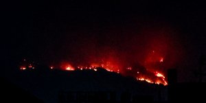 Η φωτιά στην Πάρνηθα 