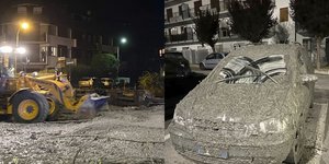 O χείμαρρος λάσπης κατάπιε τα πάντα στο διάβα του στην κωμόπολη Μπαρντονέκια της βόρειας Ιταλίας