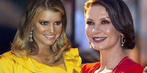 Με το ίδιο φόρεμα Κάθριν Ζέτα Τζοόυνς και Τζέσικα Σίμπσον