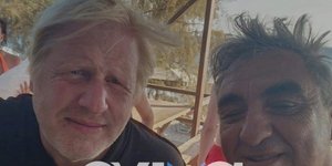 Ο Μπόρις Τζόνσον στην Εύβοια