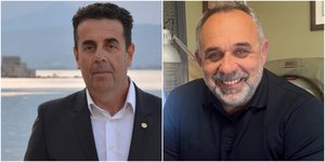 Ο νυν δήμαρχος Δημήτρης Κωστούρος και ο Δημήτρης Ορφανός