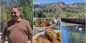 Ο Δημήτρης Θυμιανός μαθαίνει στους τουρίστες τα μυστικά της Κρήτης
