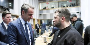 Κυριάκος Μητσοτάκης - Βολοντίμιρ Ζελένσκι